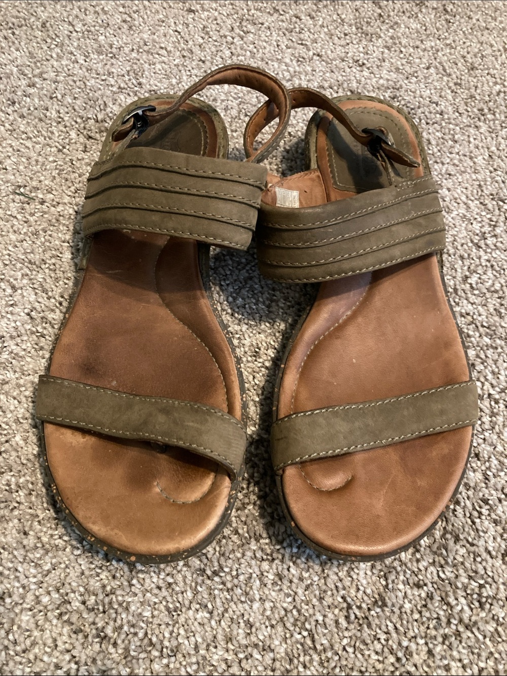 Planet walkers Simple Brown Leather Sandal with Ankle Strap